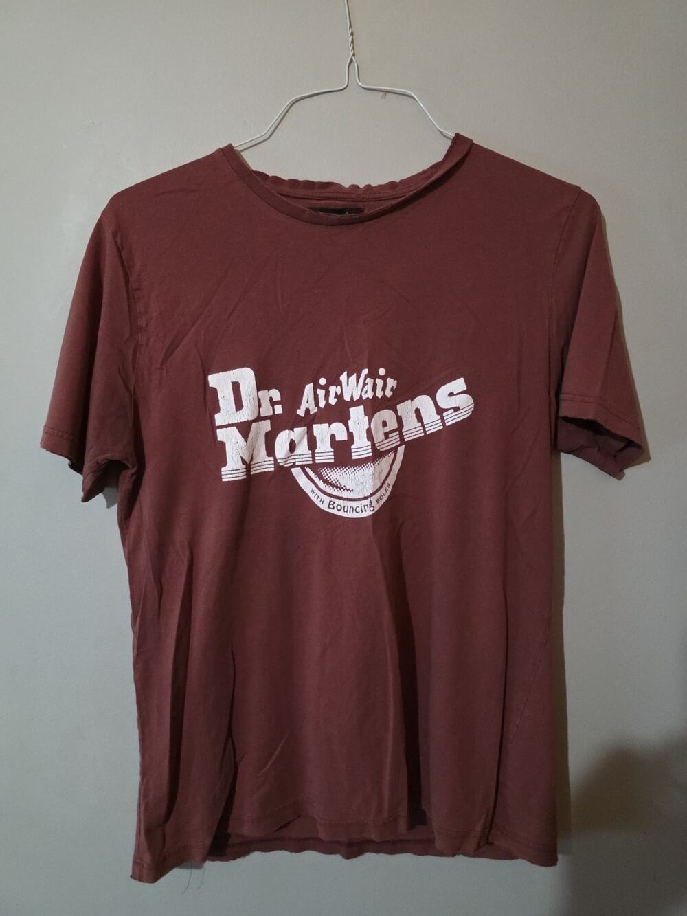 Doc Martens Air Wave T-shirt Mens Size M Maroon Rare